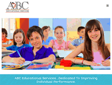 Tablet Screenshot of abctutoring.com